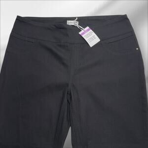 COLLECTION L Women’s 14 Black Pull On Straight Leg Pant